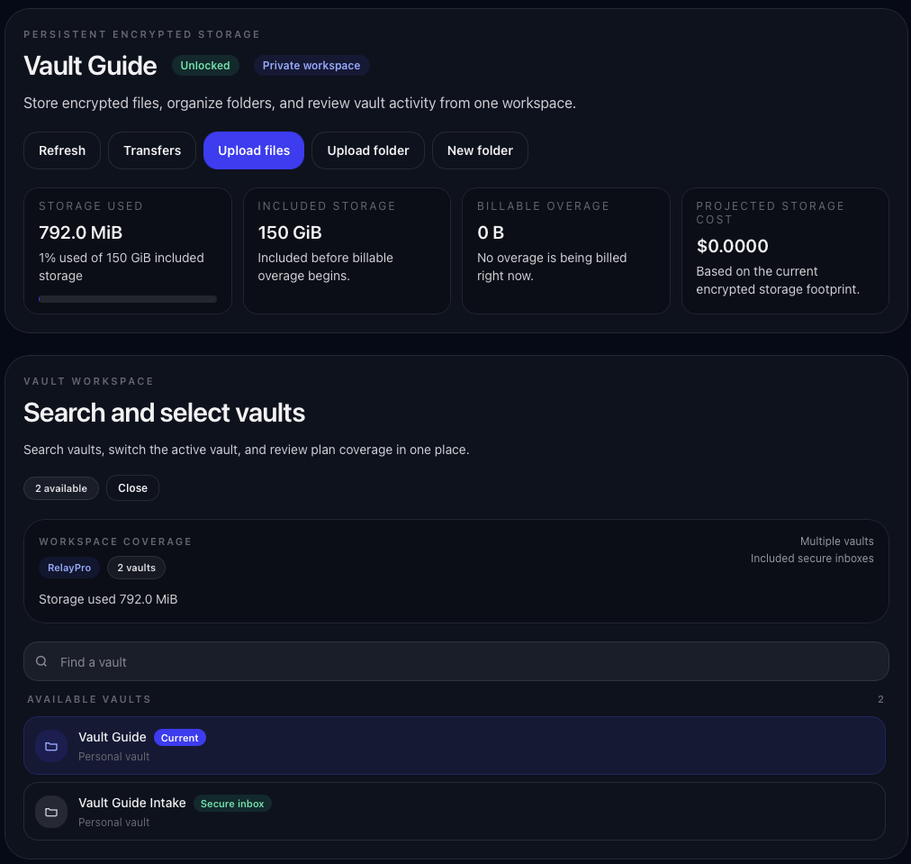 Vault Plans, Storage, and Retention Basics | Photon Vault Guide
